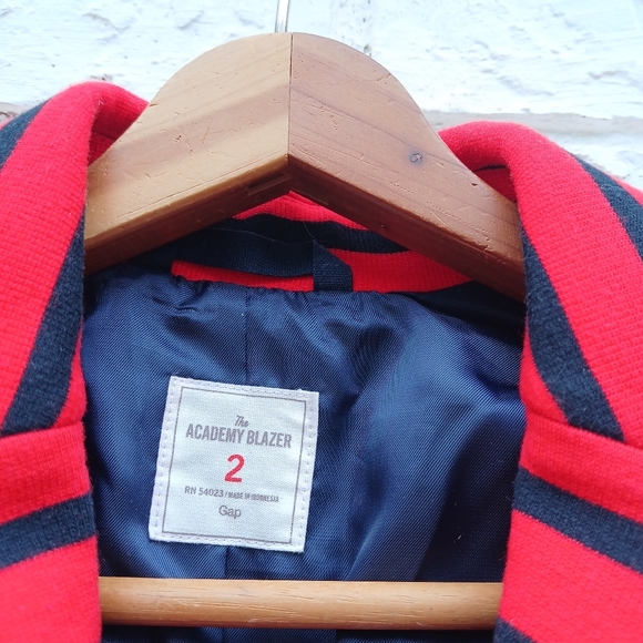 Gap Ponte Stripe Academy Blazer Size 2 - Picture 4 of 9